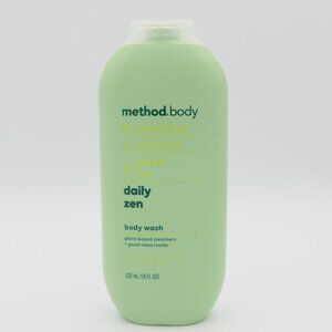 Method Body Daily Zen Body Wash Cucumber, Seaweed & Green Tea 18 oz Plant-based